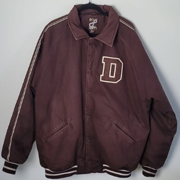 Vintage Down & Dirty DETROIT varsity Jacket Size 2XL - Picture 1 of 5